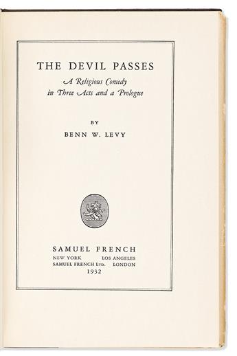 Cronyn, Hume (1911-2003) Three Theatrical Titles from his Library.